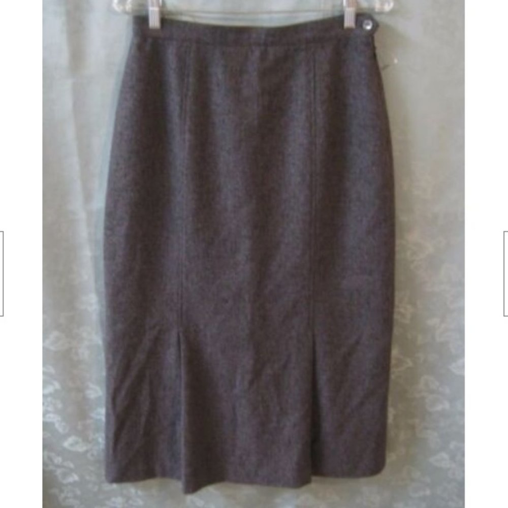 70's Barry Bricken Modest Lined Wool Skirt